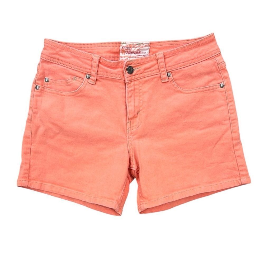 Levi's Orange Jean Shorts